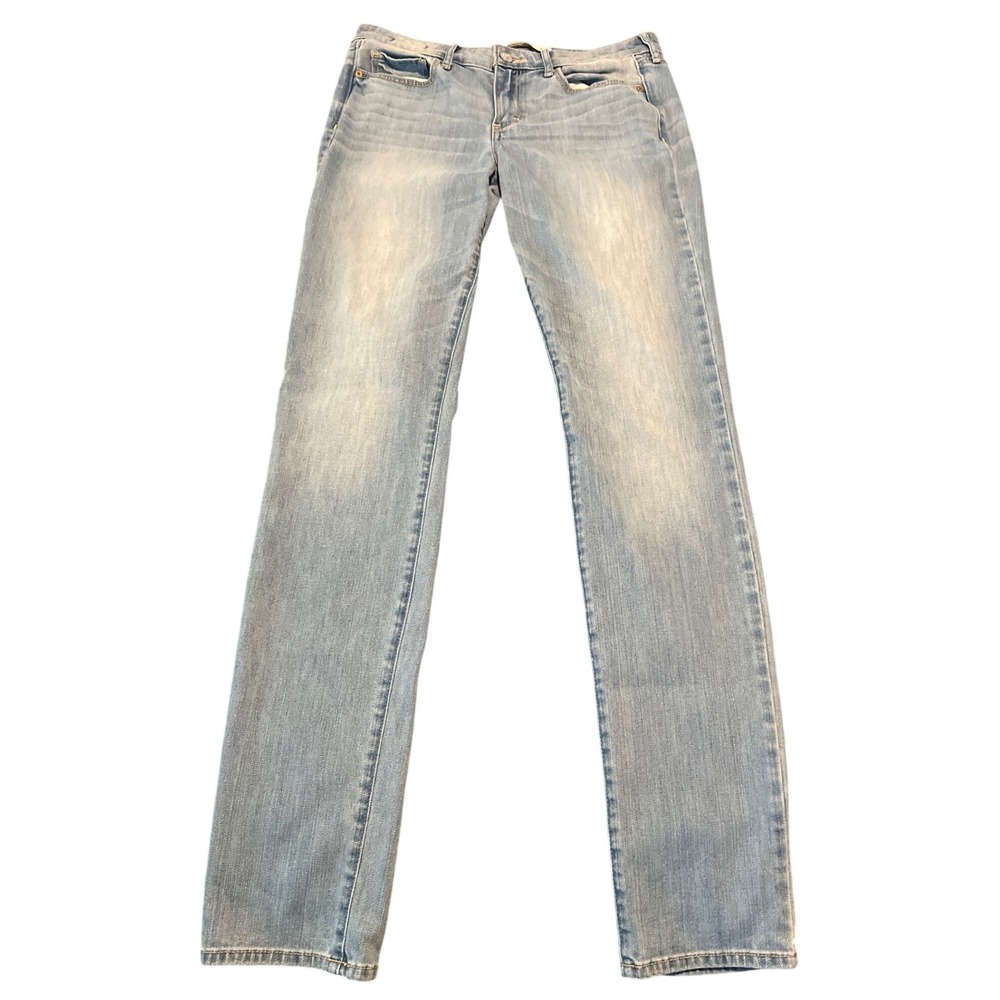 Abercrombie & Fitch The A&F Skinny Jeans Womens 6L W28 L35 Light Wash Low Rise